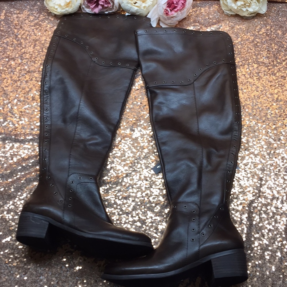 Vince Camuto Brown Over the Knee Boots